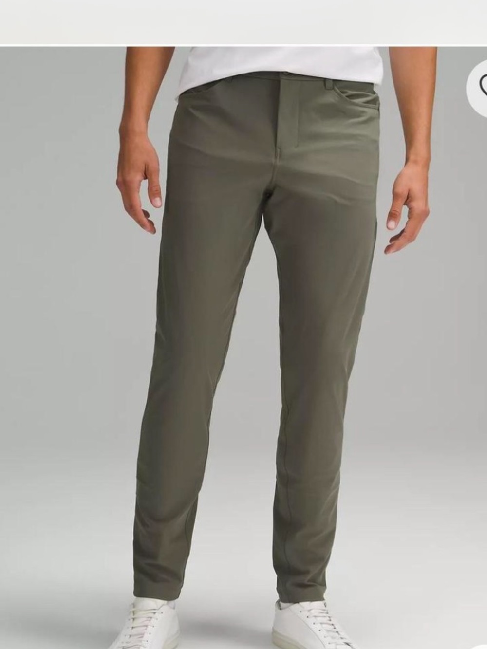 lululemon athletica Men's Olive Slim Chinos